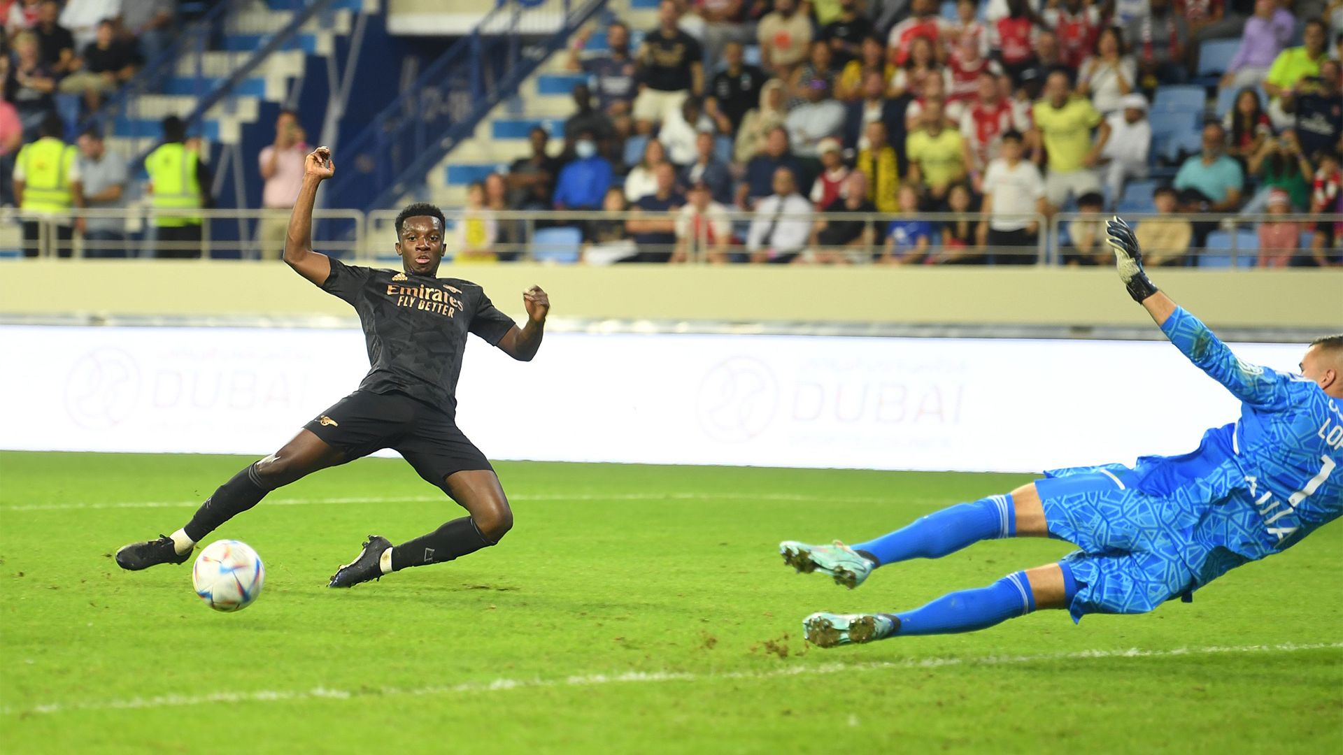 Eddie Nketiah Arsenal Lyon 2022