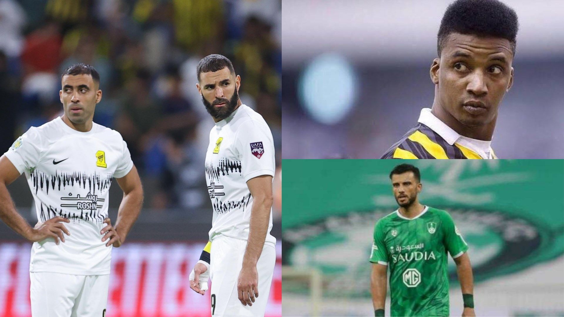 Abderrazak Hamdallah Karim Benzema Omar Al Somah Mohammed Noor