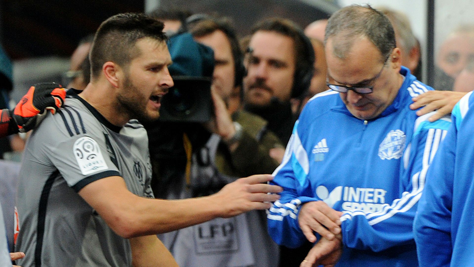 Andre-Pierre Gignac Marcelo Bielsa Caen Marseille Ligue 1 10042014