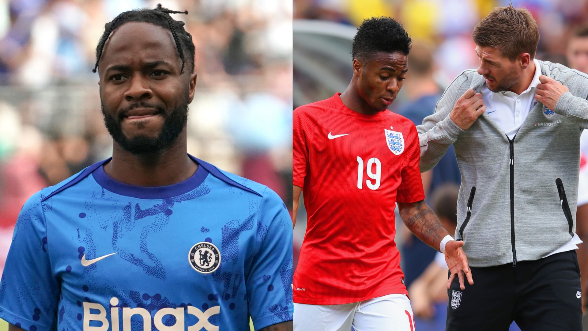 Raheem Sterling Steven Gerrard