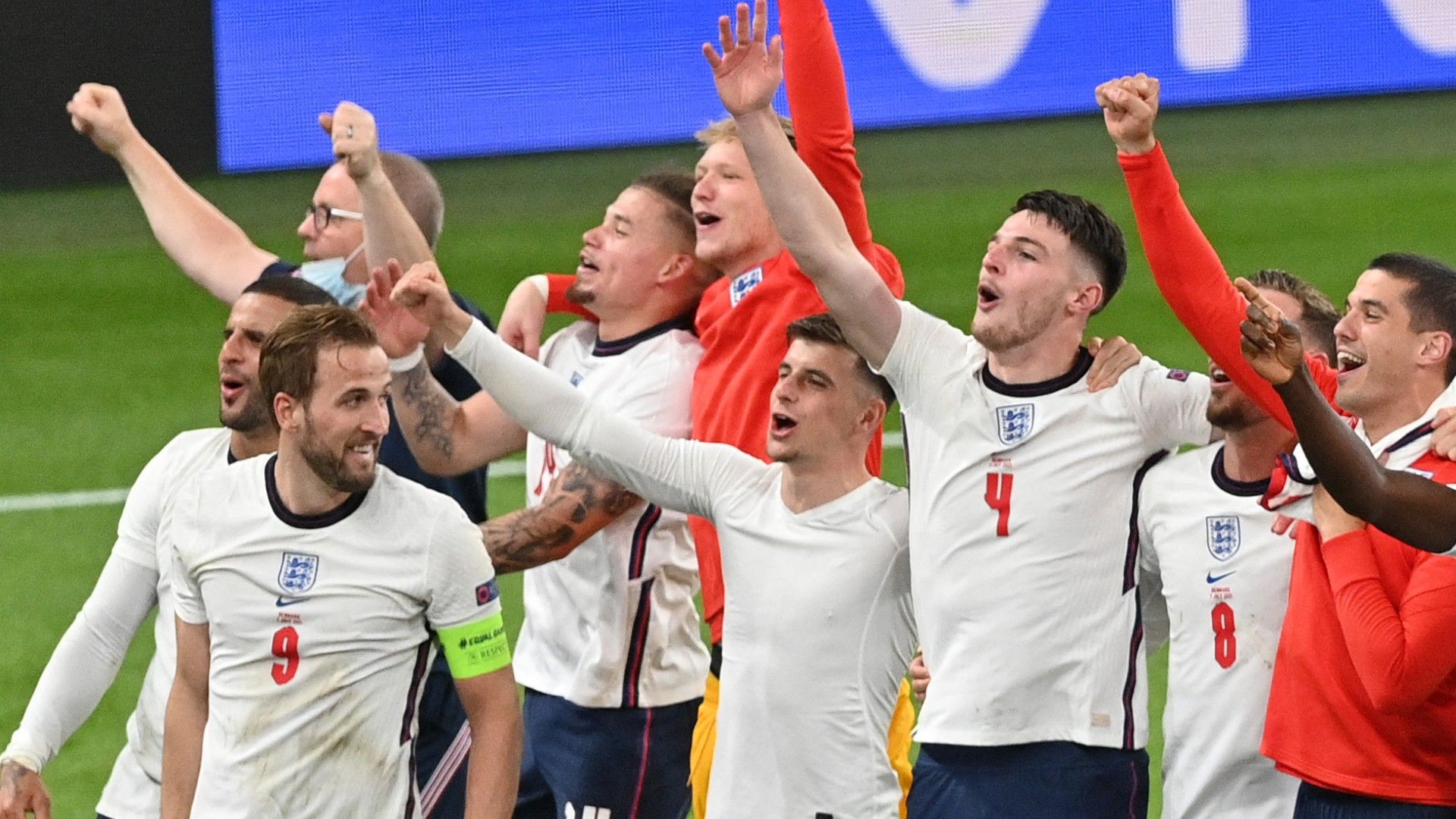 England celebrate Euro 2020