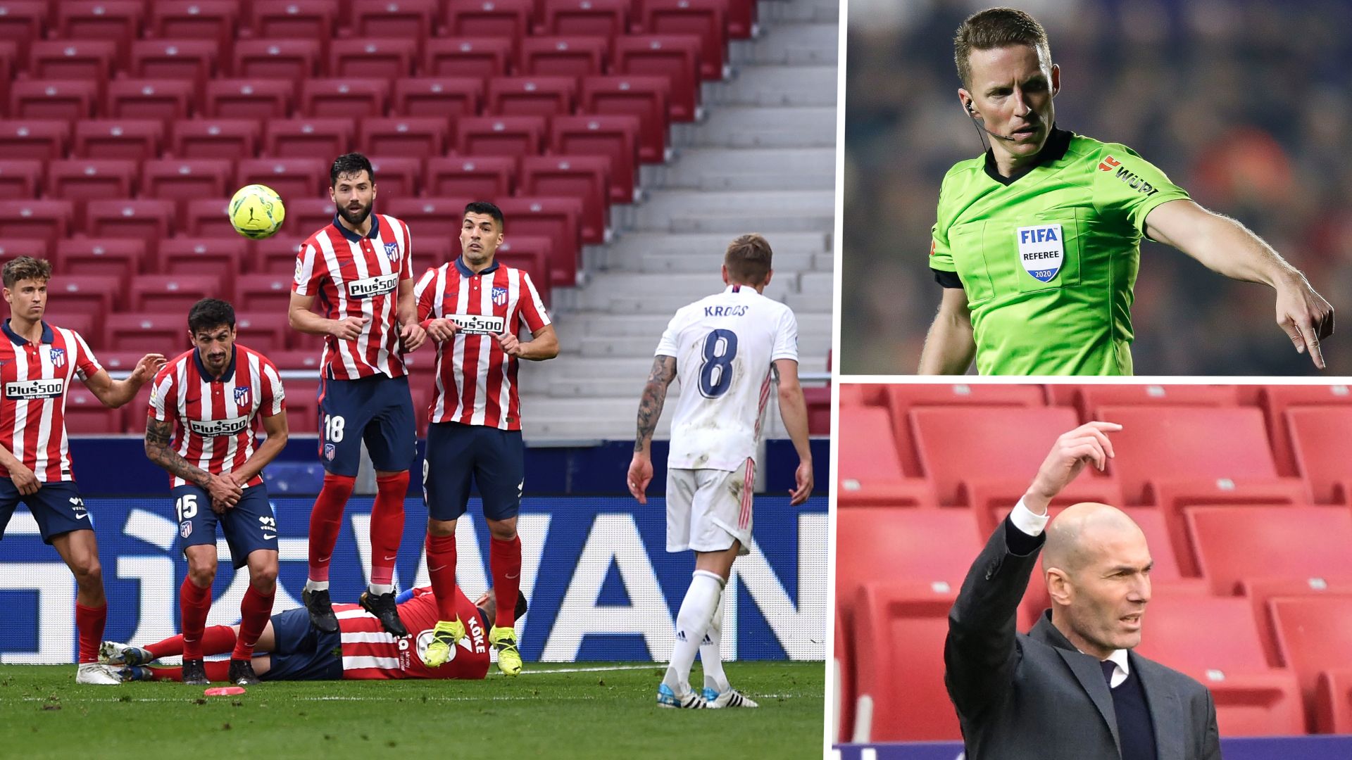 Atletico Madrid, Real Madrid, Zidane