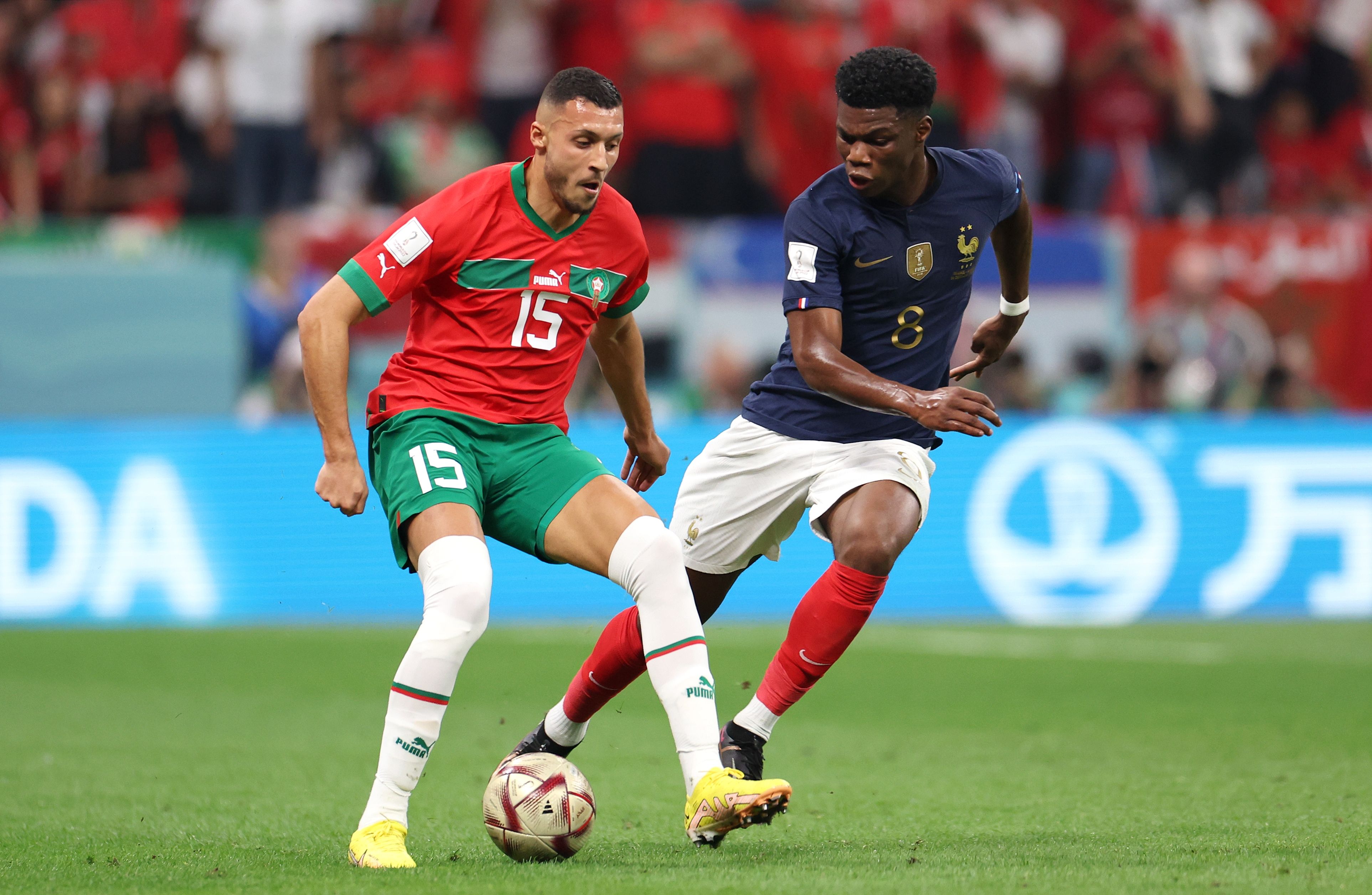 Selim Amallah Aurelien Tchouameni Morocco France World Cup 2022