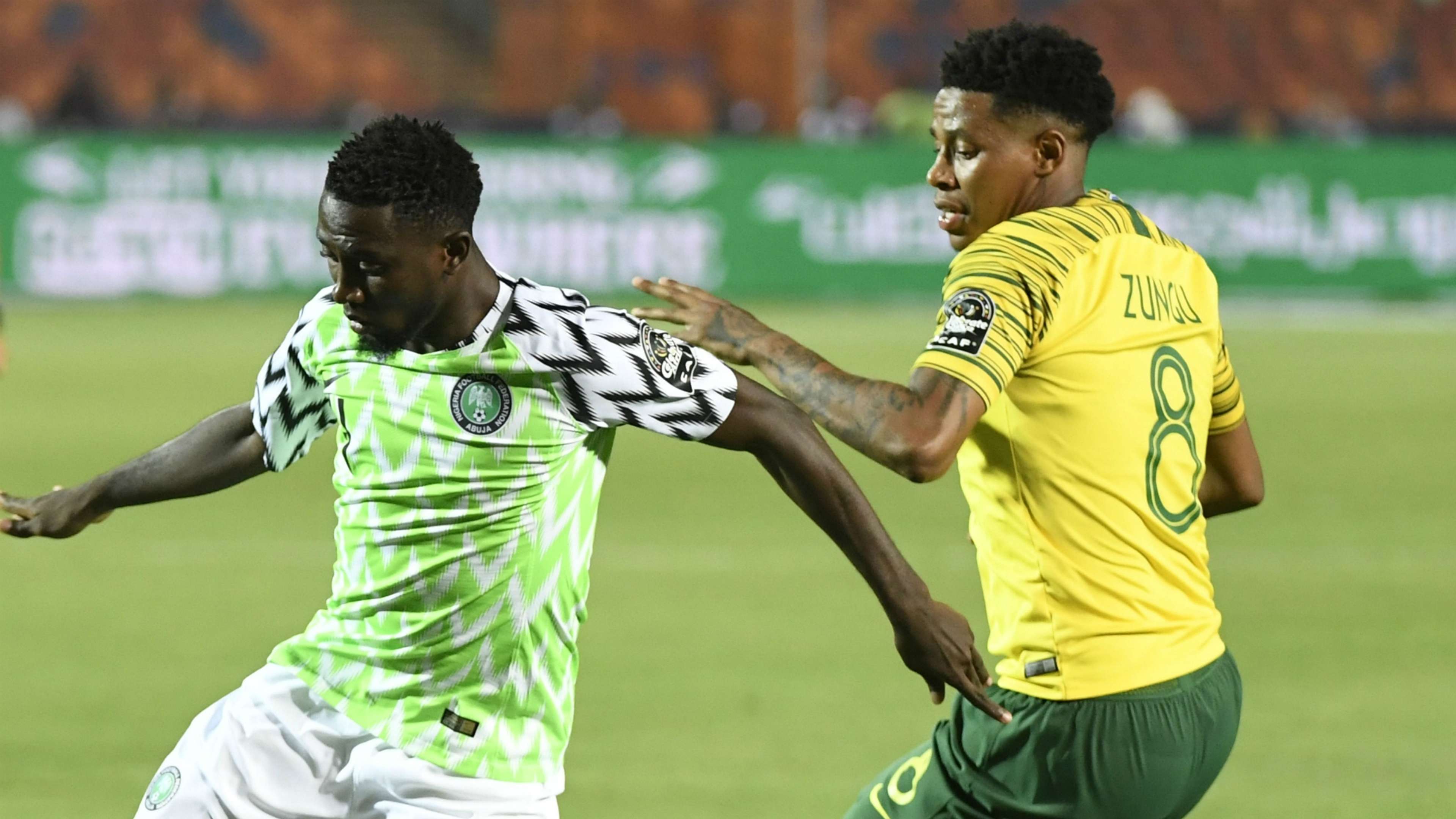 Wilfred Ndidi and Bongani Zungu - Nigeria vs. South Africa