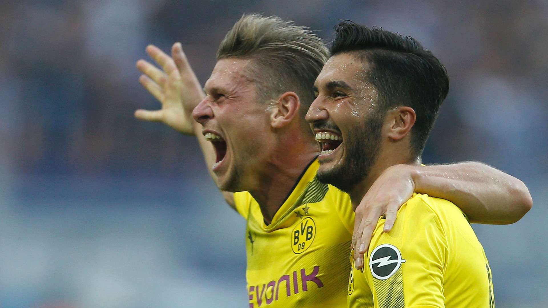 LUKASZ PISZCZEK NURI SAHIN BORUSSIA DORTMUND GERMAN BUNDESLIGA 26082017