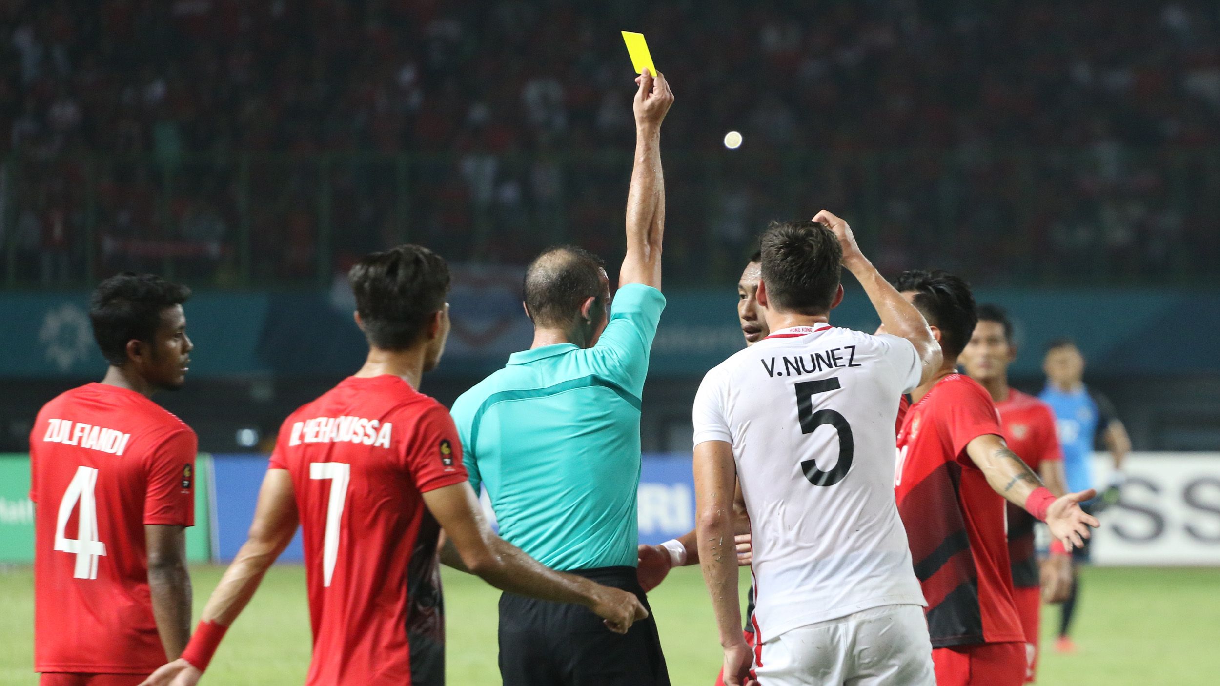 Kartu Kuning Hansamu - Indonesia U-23 & Hongkong