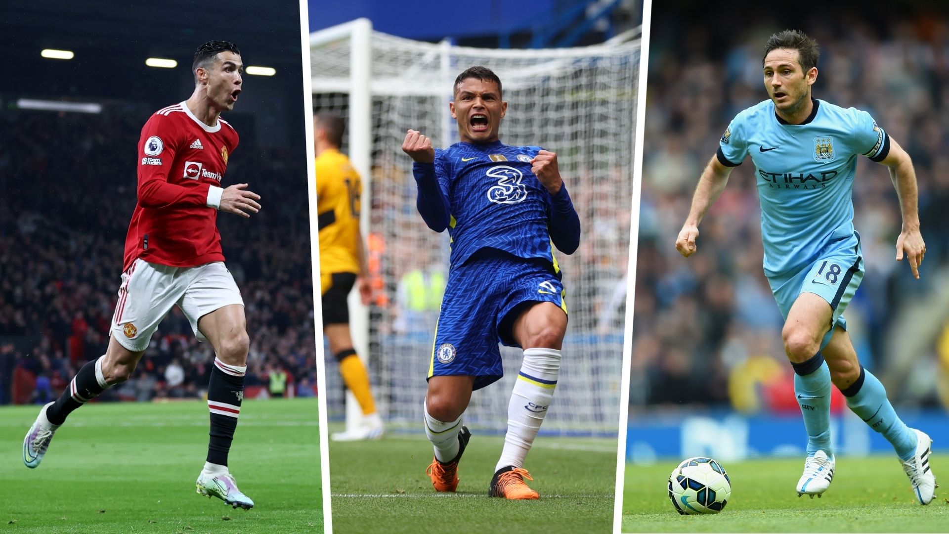 Cristiano Ronaldo, Thiago Silva, Frank Lampard