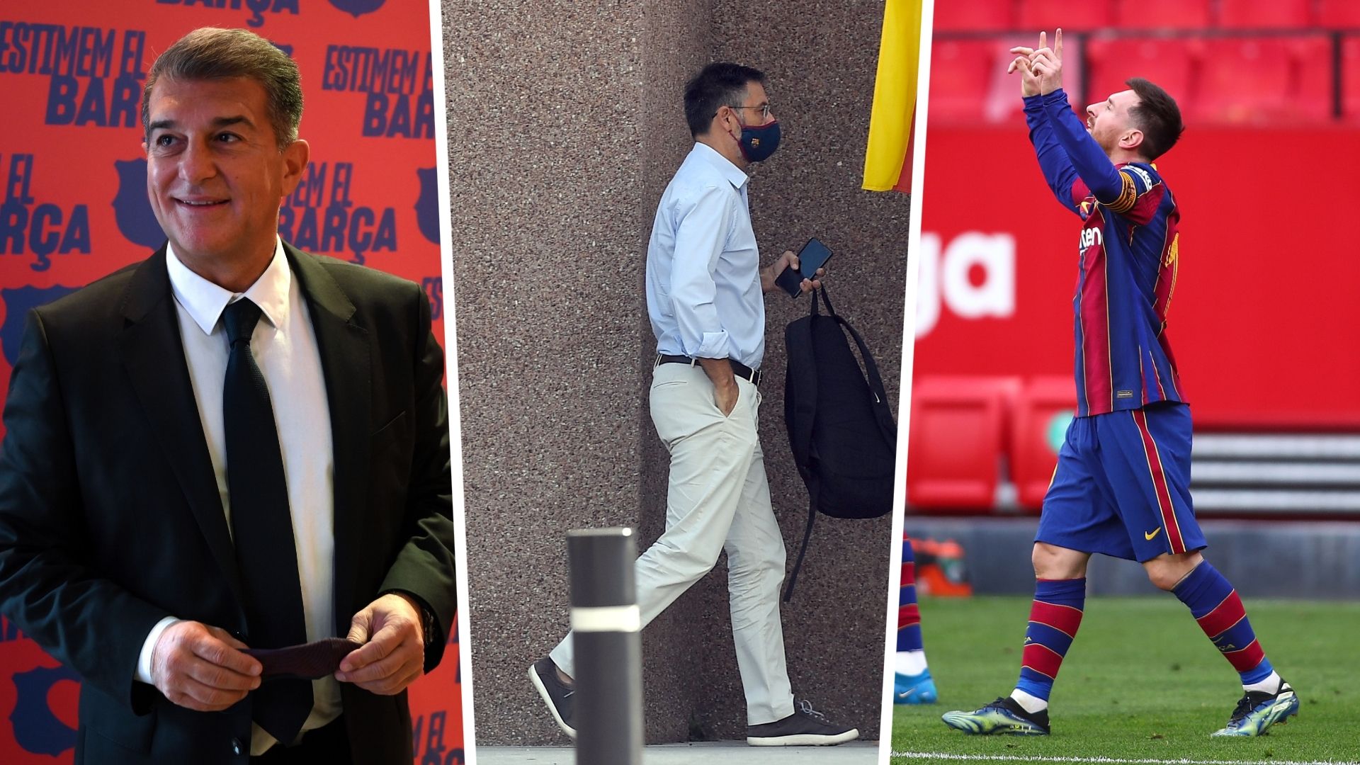 Messi Laporta Bartomeu