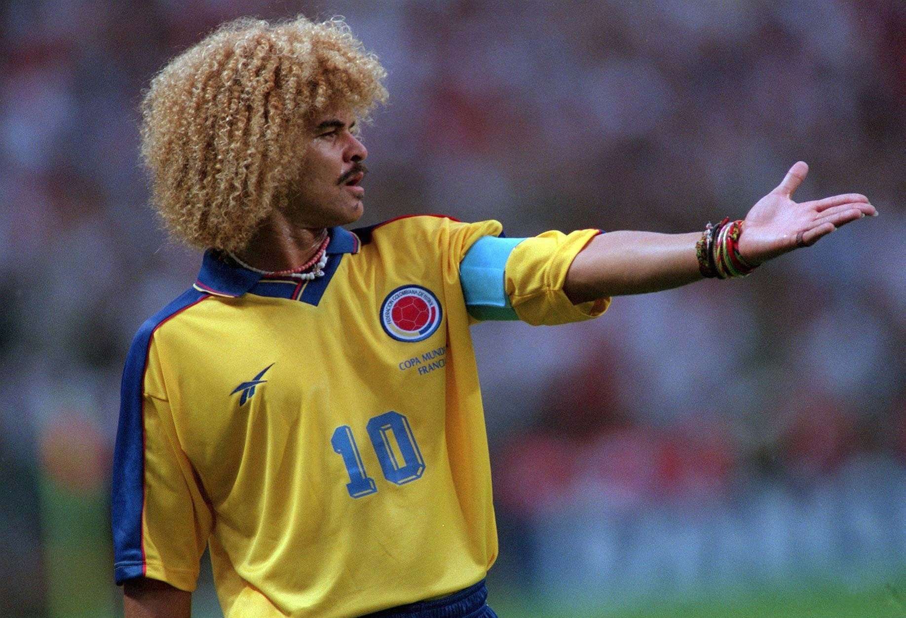 Former Colombia midfielder Carlos Valderrama