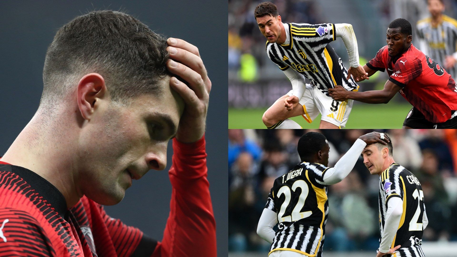 Pulisic AC Milan Juventus split