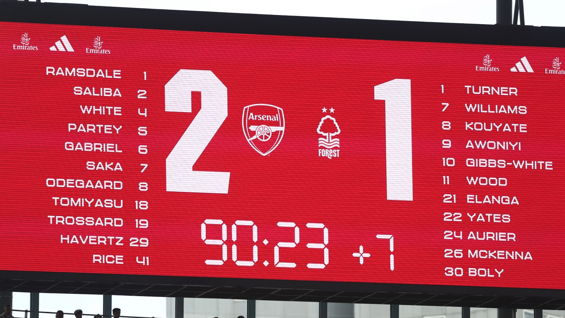 Arsenal added time