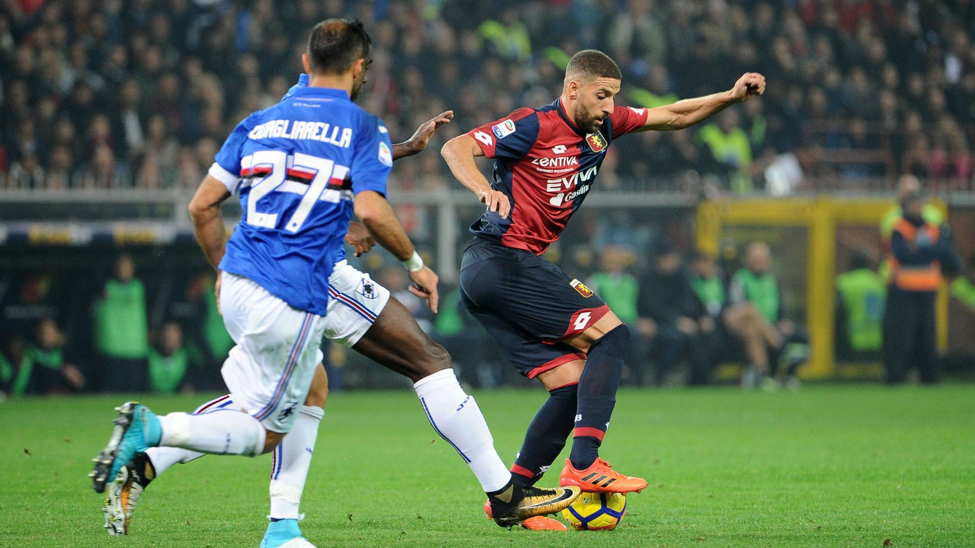 Adel Taarabt Fabio Quagliarella Genoa Sampdoria