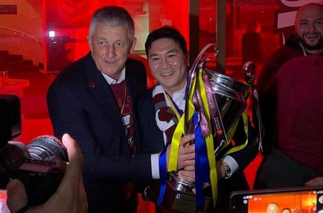 FK Sarajevo and chairman Nguyễn Hoài Nam