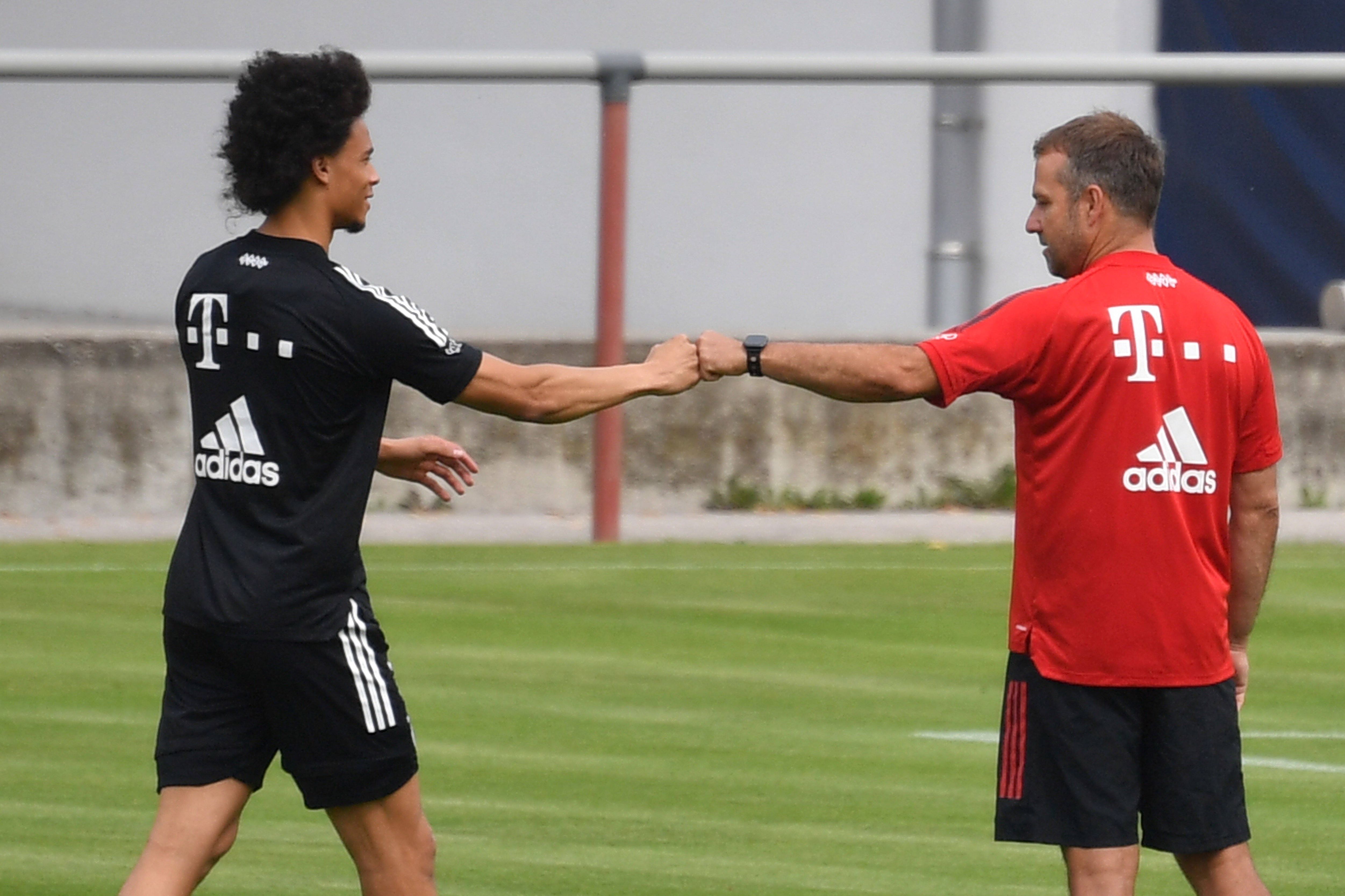 ***GER ONLY*** Leroy Sane Hansi Flick FC Bayern