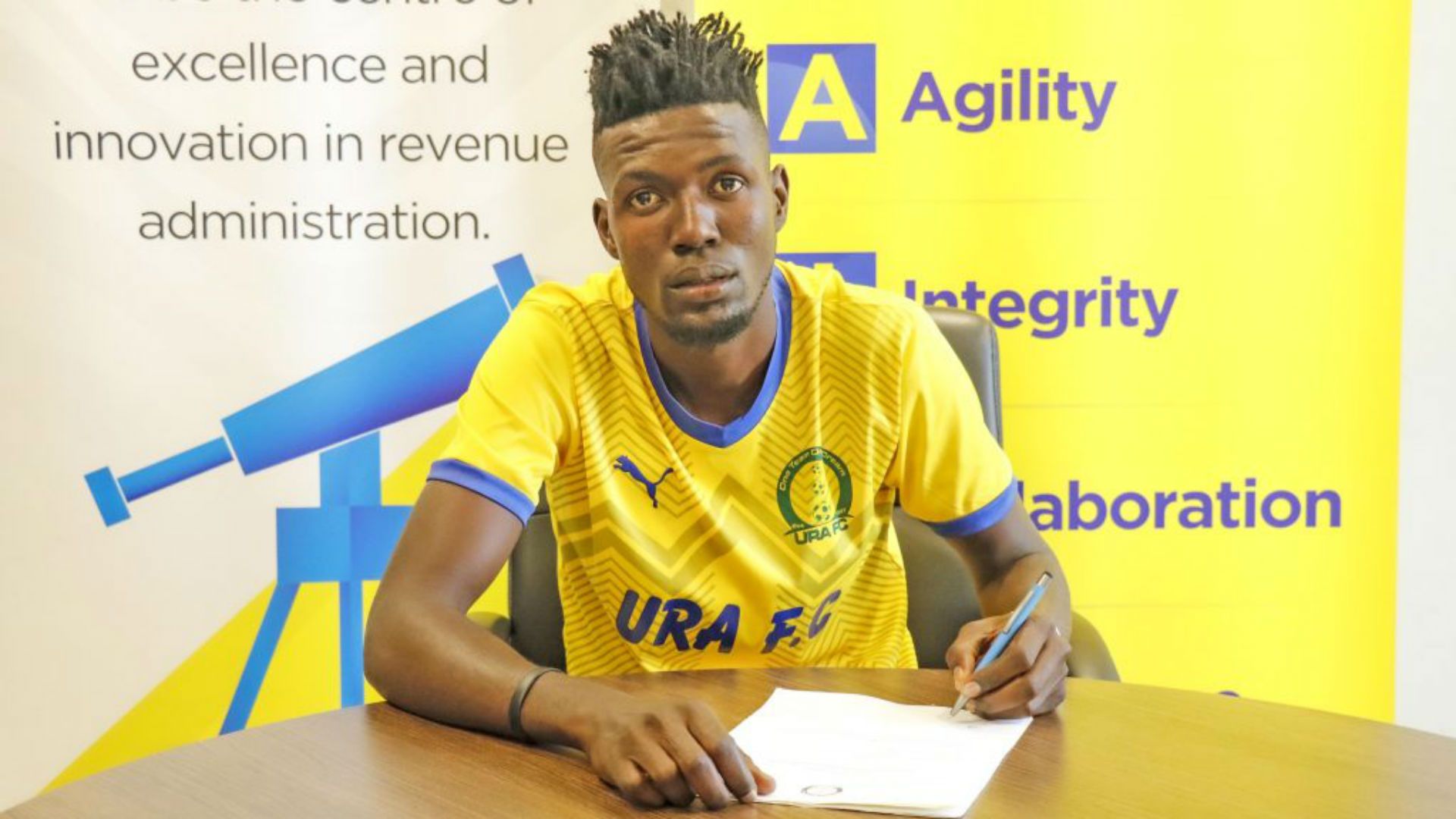 Galiwango Arafat signs for URA FC.