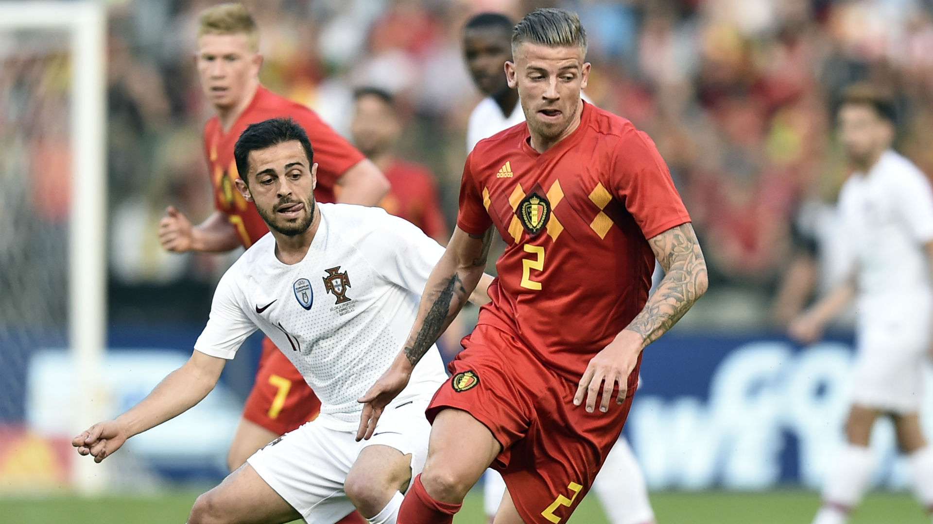 Toby Alderweireld Bernardo Silva Portugal Belgium international friendly 2018