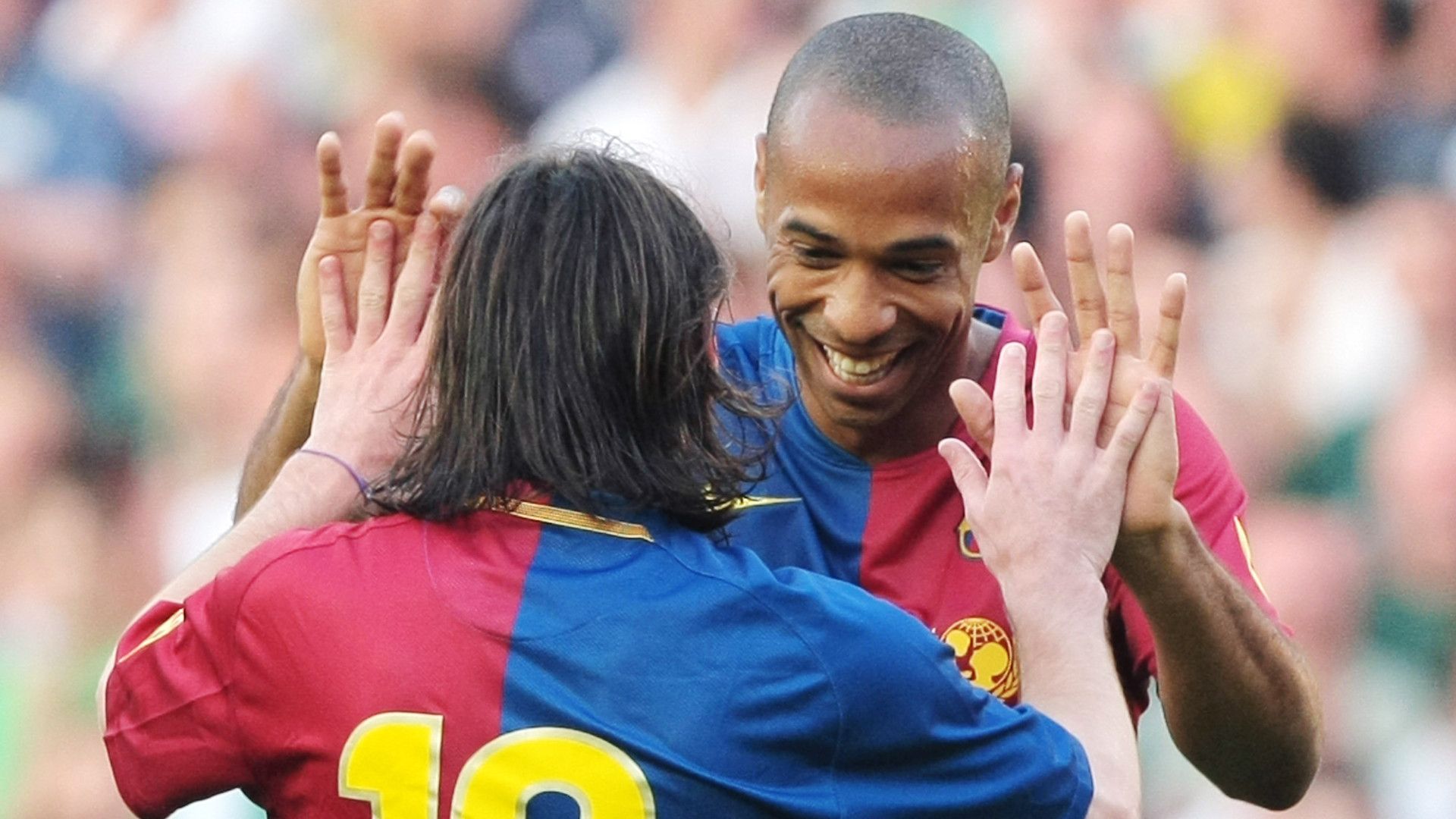 LIONEL MESSI THIERRY HENRY BARCELONA