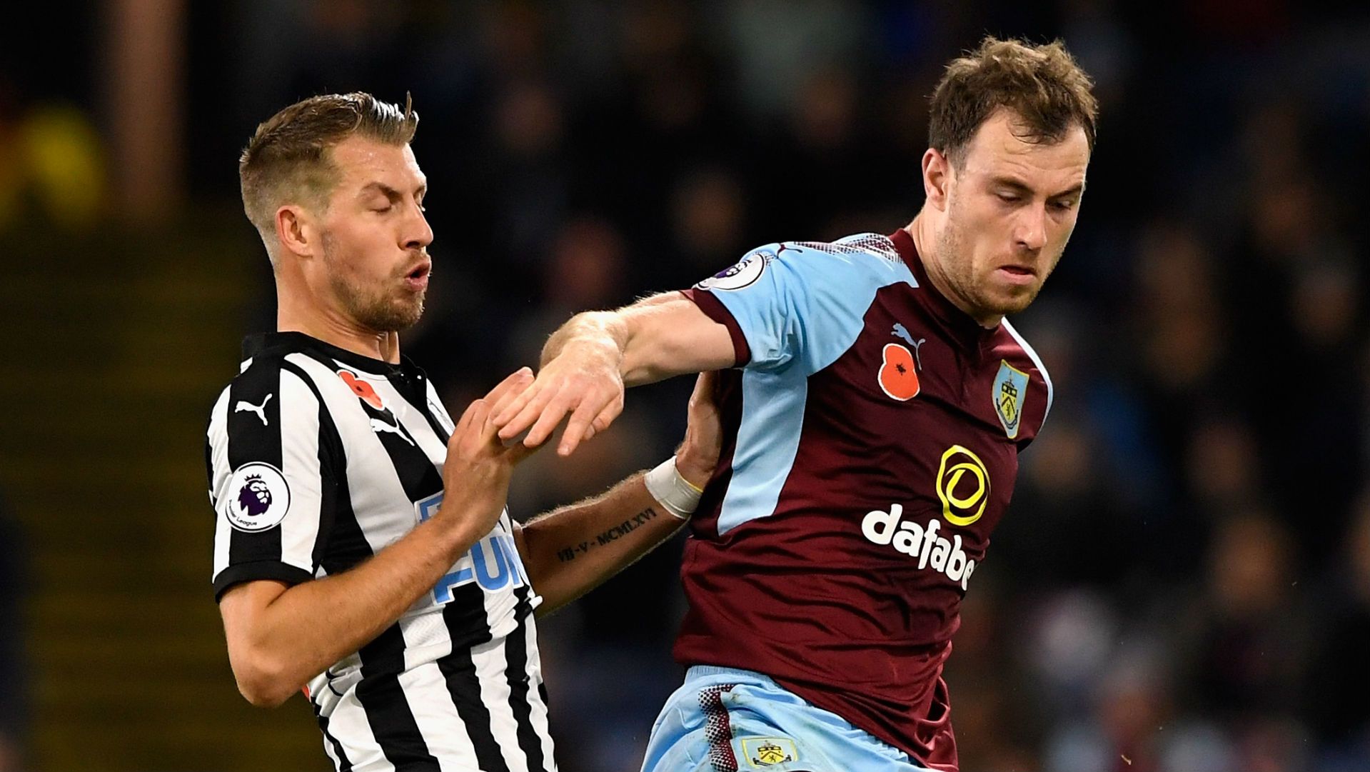 Ashley Barnes, Burnley, Florian Lejeune, Newcastle