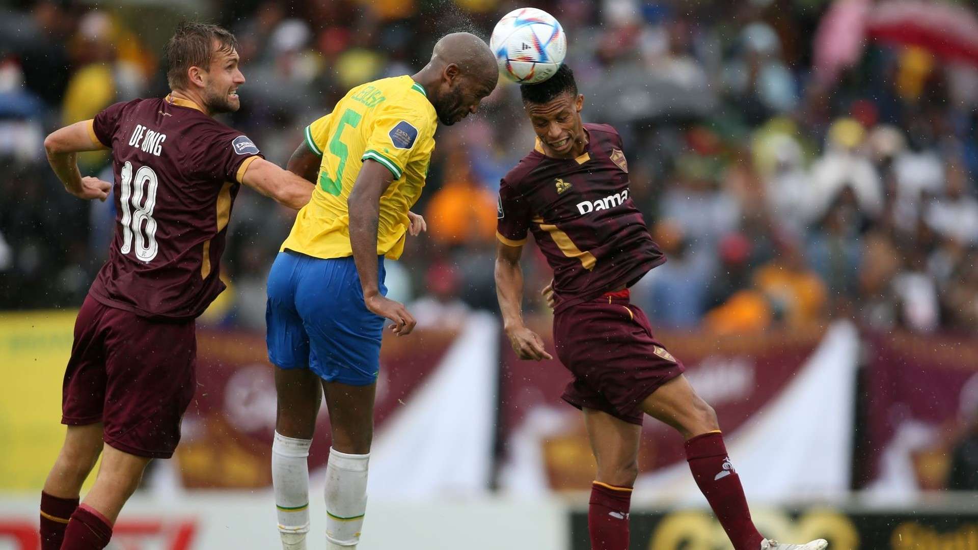 Mosa Lebusa heads away.