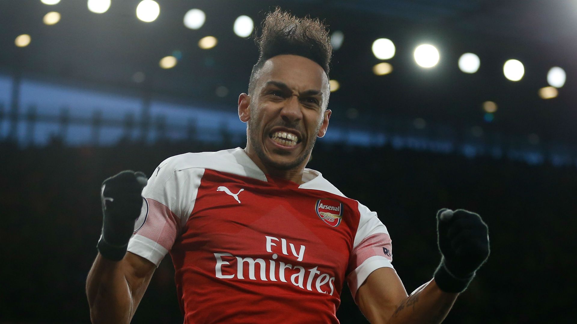 Pierre-Emerick Aubameyang Arsenal Manchester United 100319