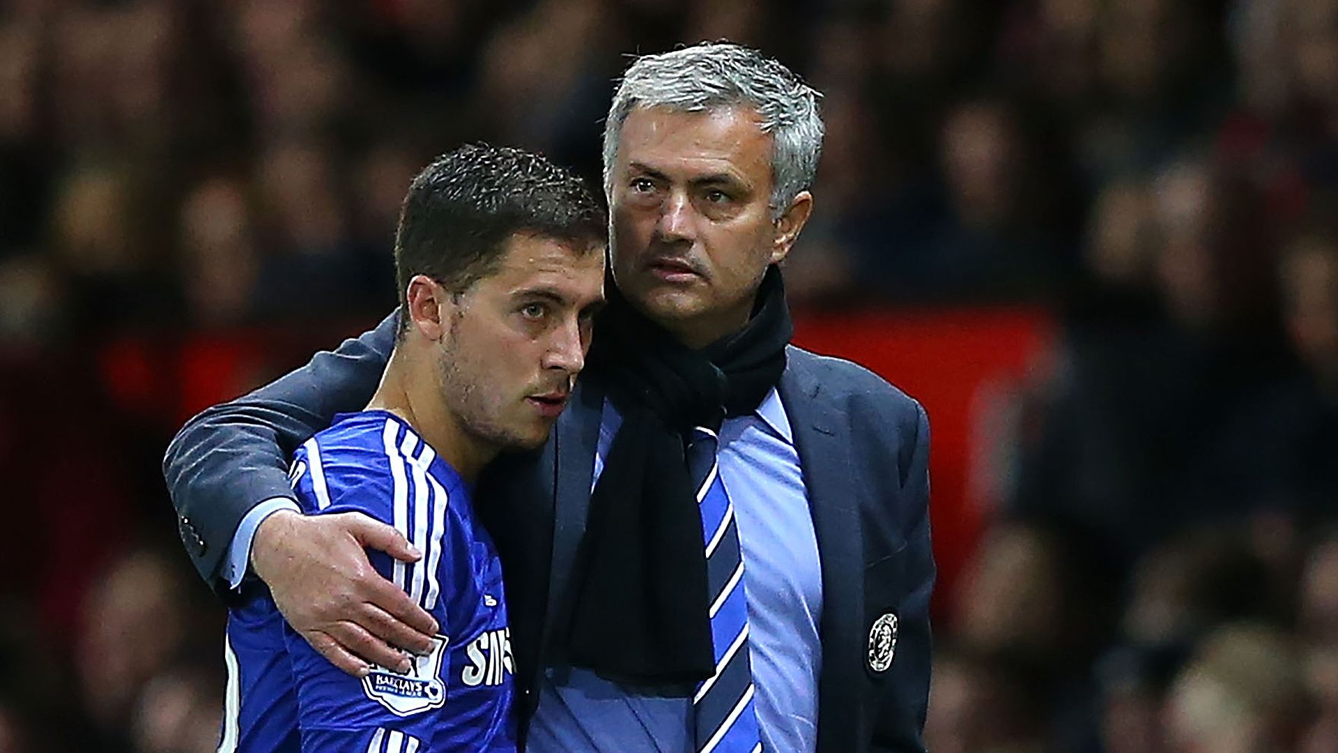 Eden Hazard Jose Mourinho FC Chelsea Manchester United Premier League 10262015