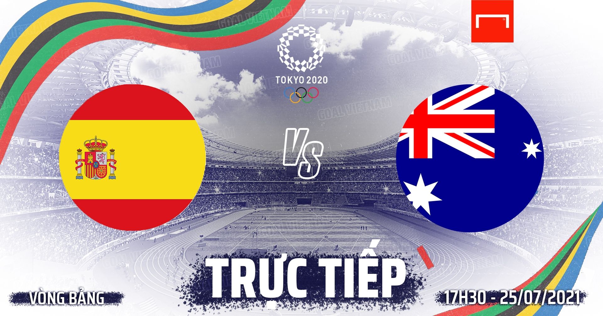 Live Spain vs Australia U23 Olympic 2020 GFX