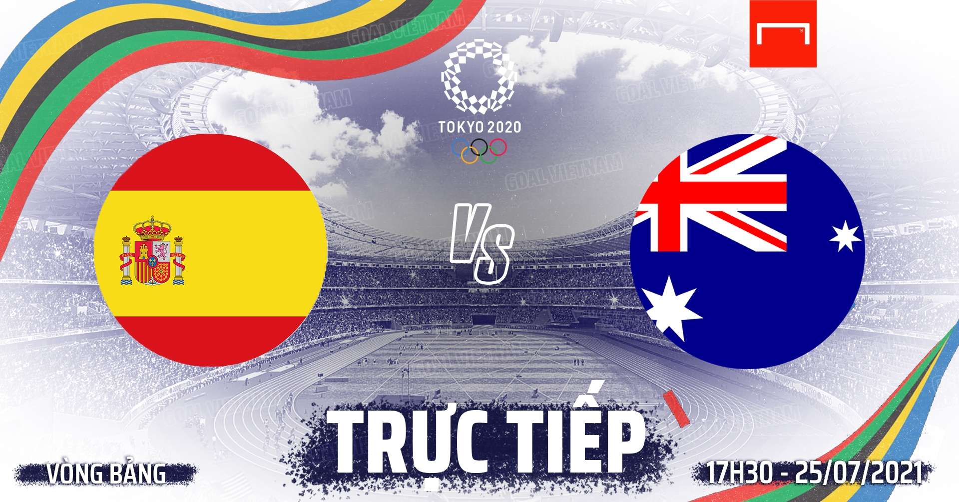 Live Spain vs Australia U23 Olympic 2020 GFX