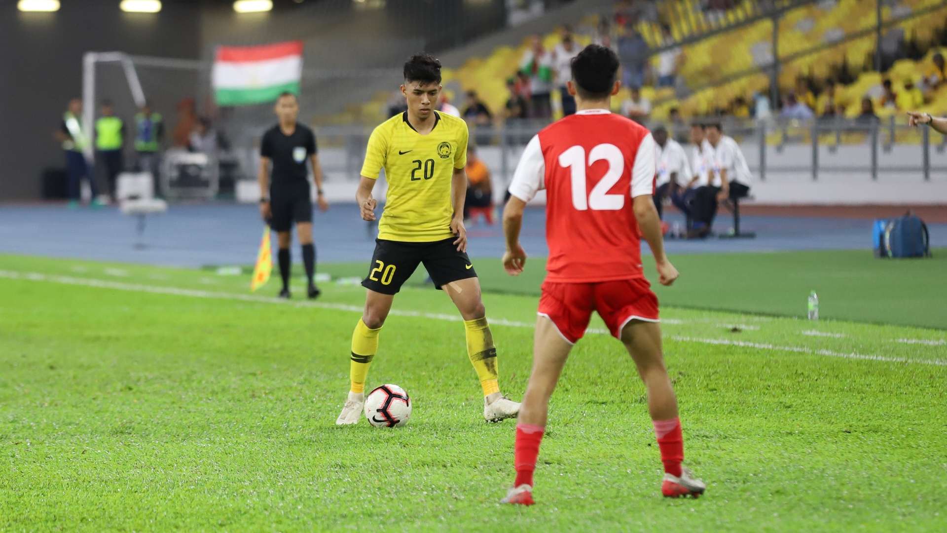 Syafiq Ahmad, Malaysia v Tajikistan, International Friendly, 9 Nov 2019