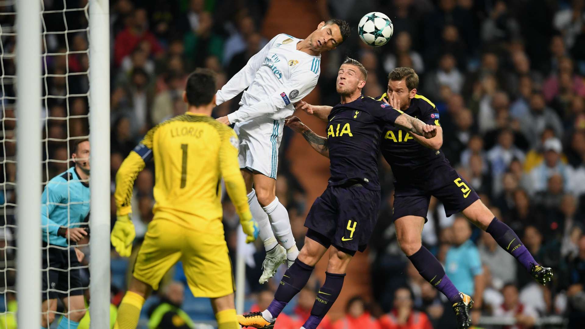 CRISTIANO RONALDO REAL MADRID TOTTENHAM CHAMPIONS LEAGUE