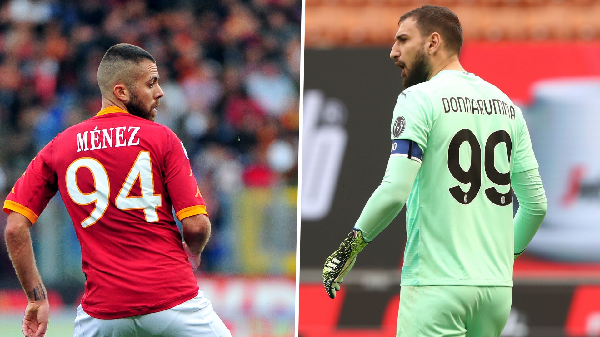 Numéro maillot Ménez 94 Donnarumma 99