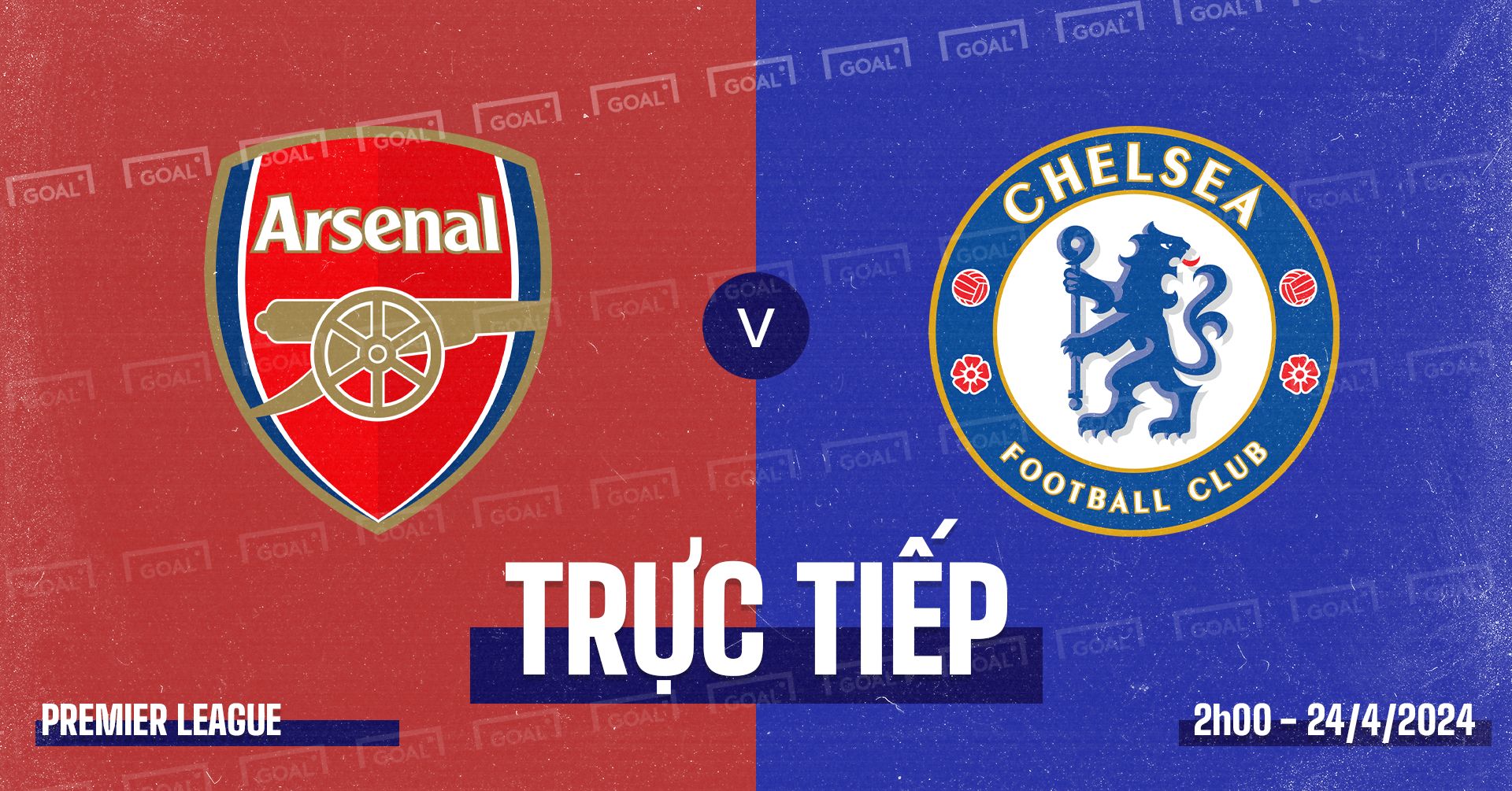 Arsenal vs Chelsea Premier League 2023/24 GFX