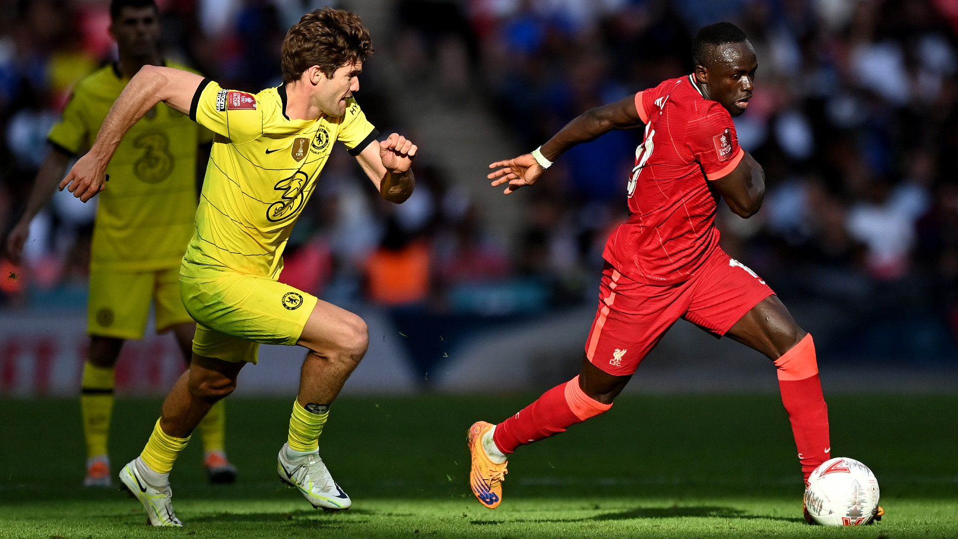 Marcos Alonso Sadio Mane Chelsea Liverpool FA Cup