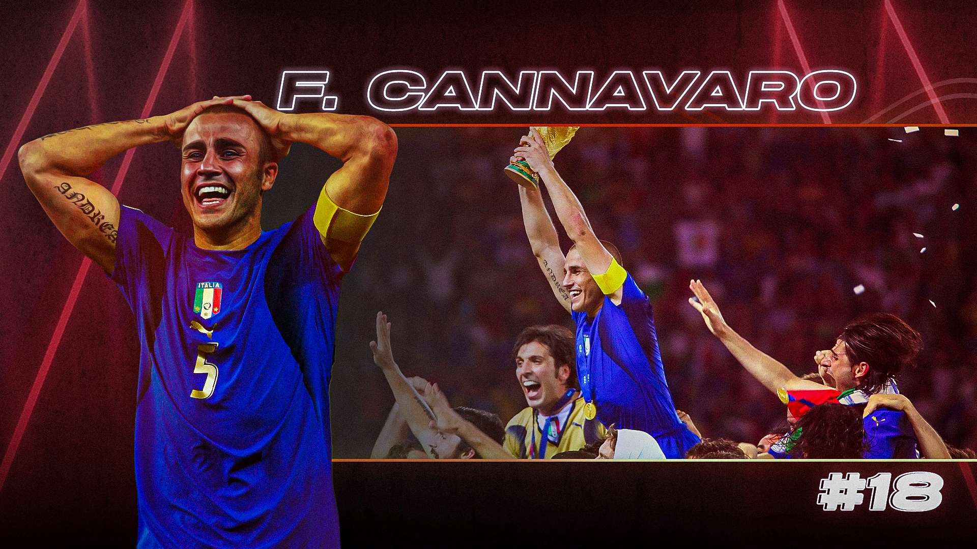 GOAL50 2022 Fabio Cannavaro GFX Ranking