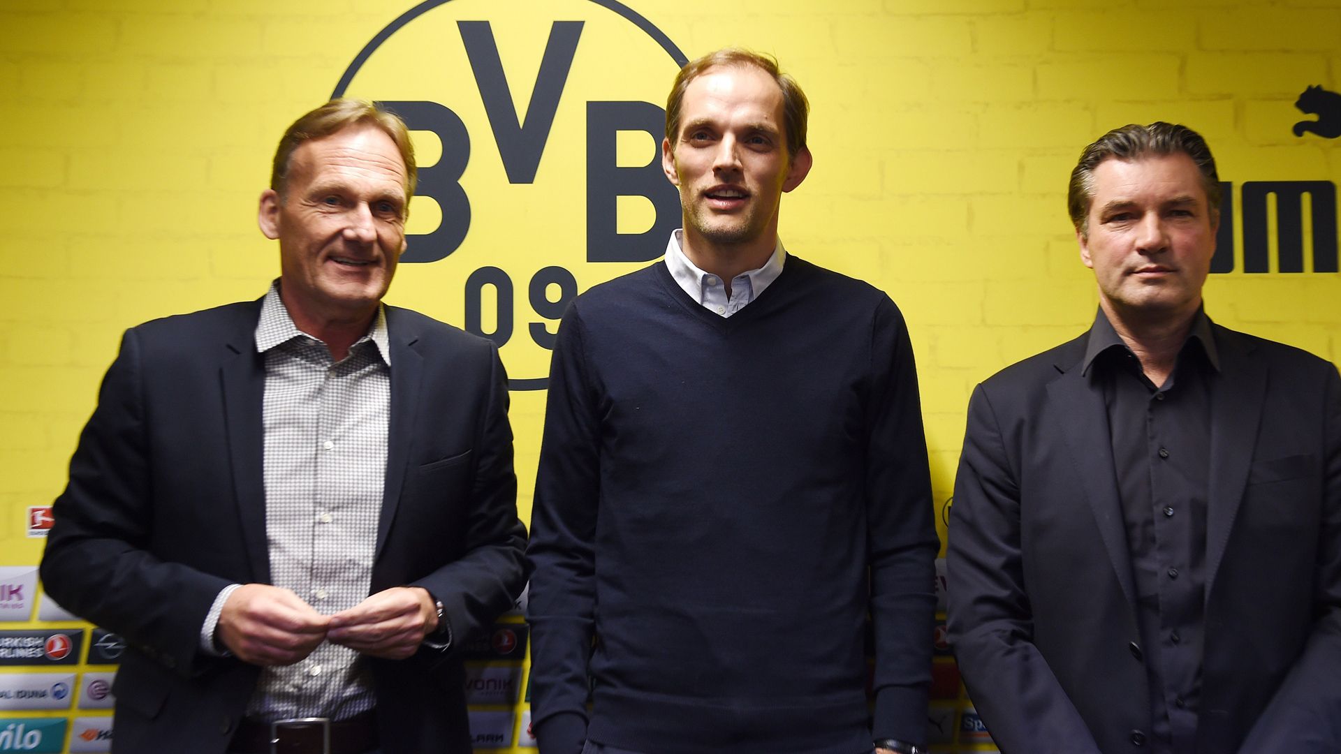 Joachim Watzke THomas Tuchel Michael Zorc Borussia Dortmund Bundesliga 06032015