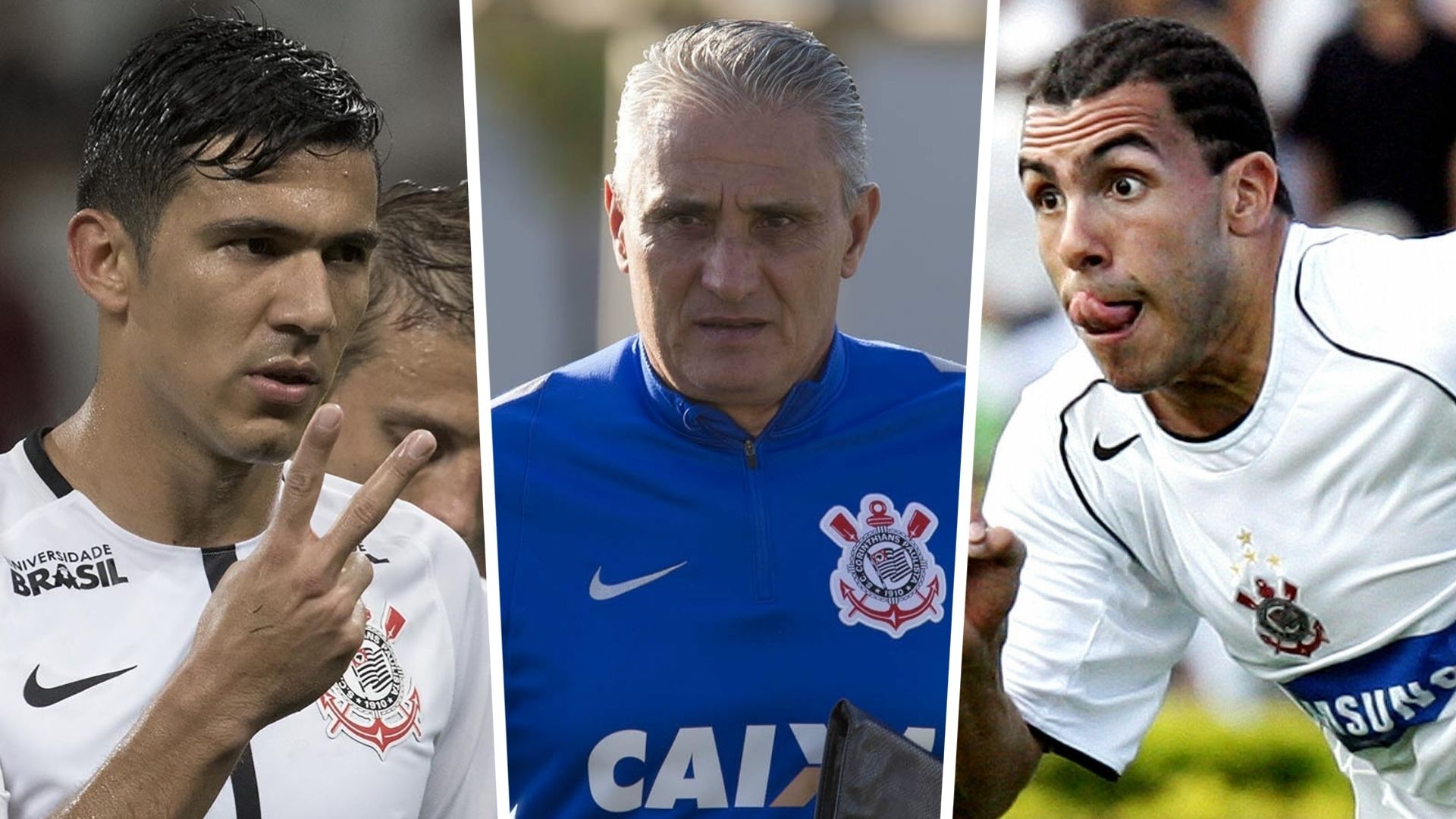 Balbuna, Tite e Tevez - Corinthians