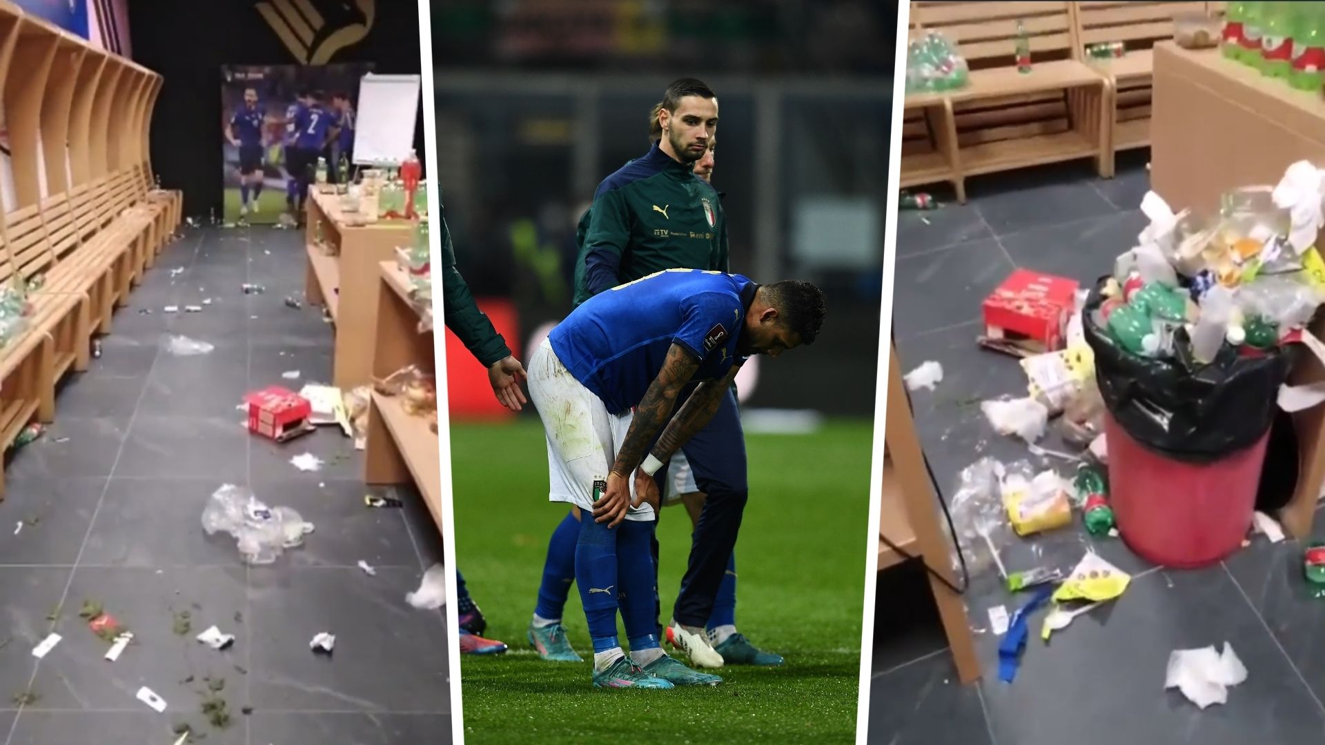 Italy's dressing room
