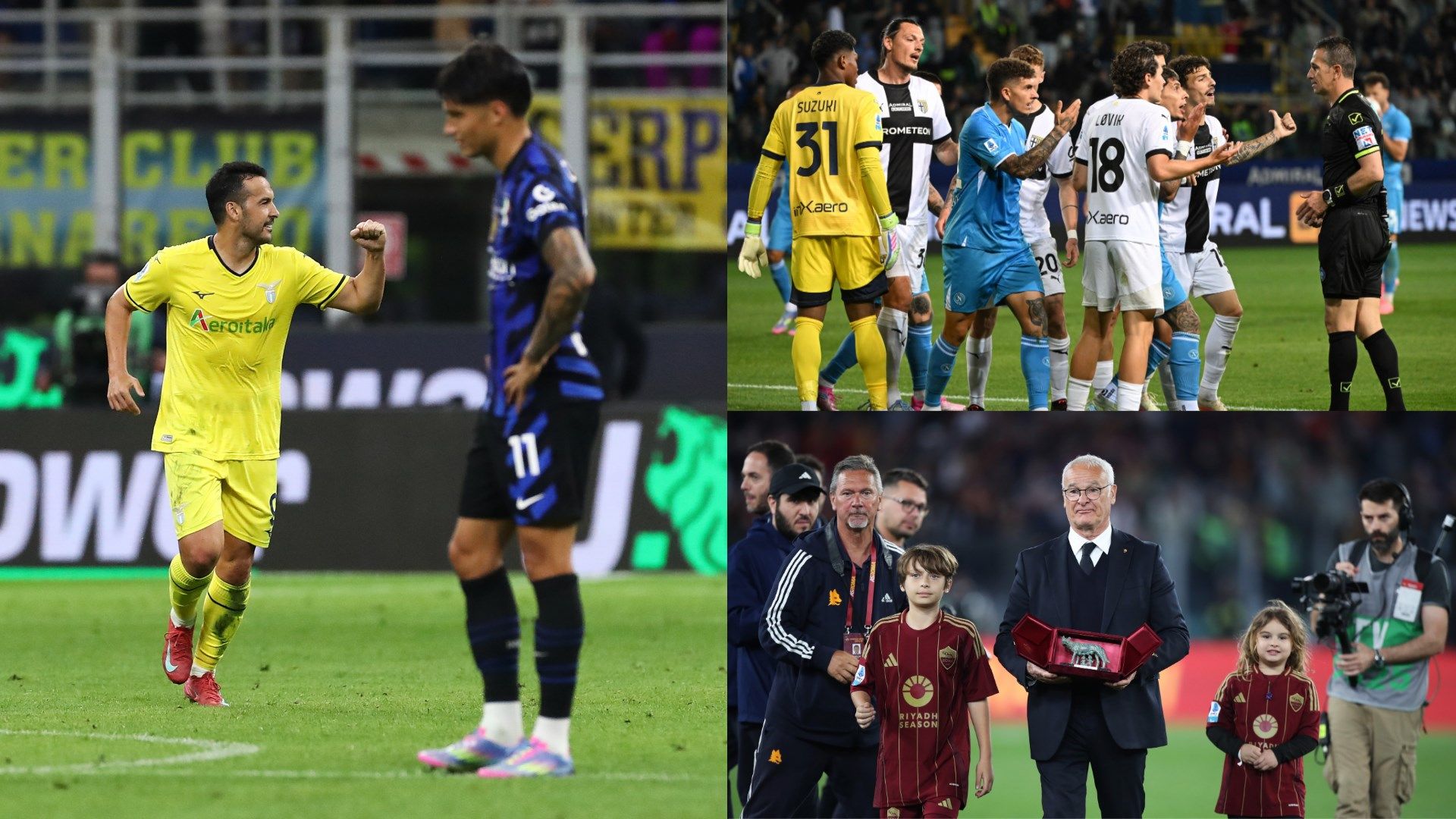 Serie A Pedro Inter Lazio Napoli Parma Roma Ranieri