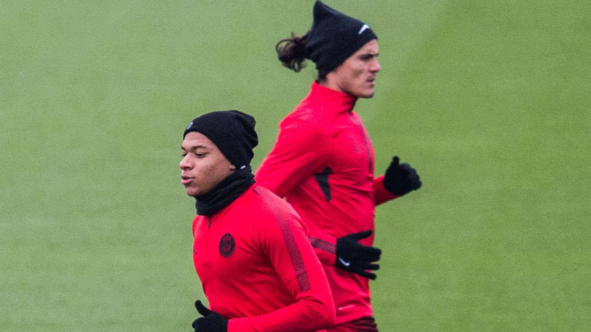 Edinson Cavani Kylian Mbappe PSG