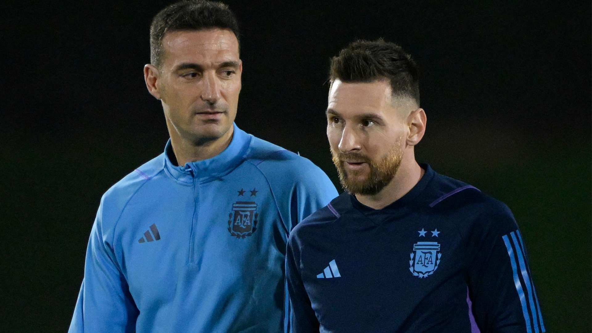 Lionel Messi Scaloni World Cup 2022