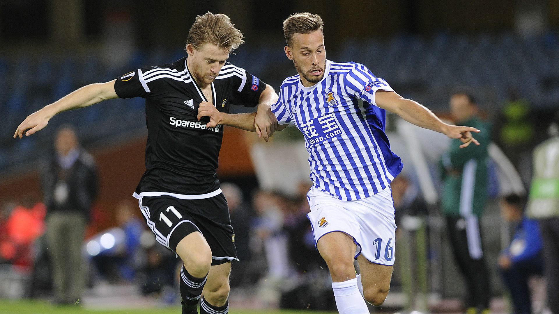 Sergio Canales Erik De Lanlay Real Sociedad Rosenborg UEFA Europa League