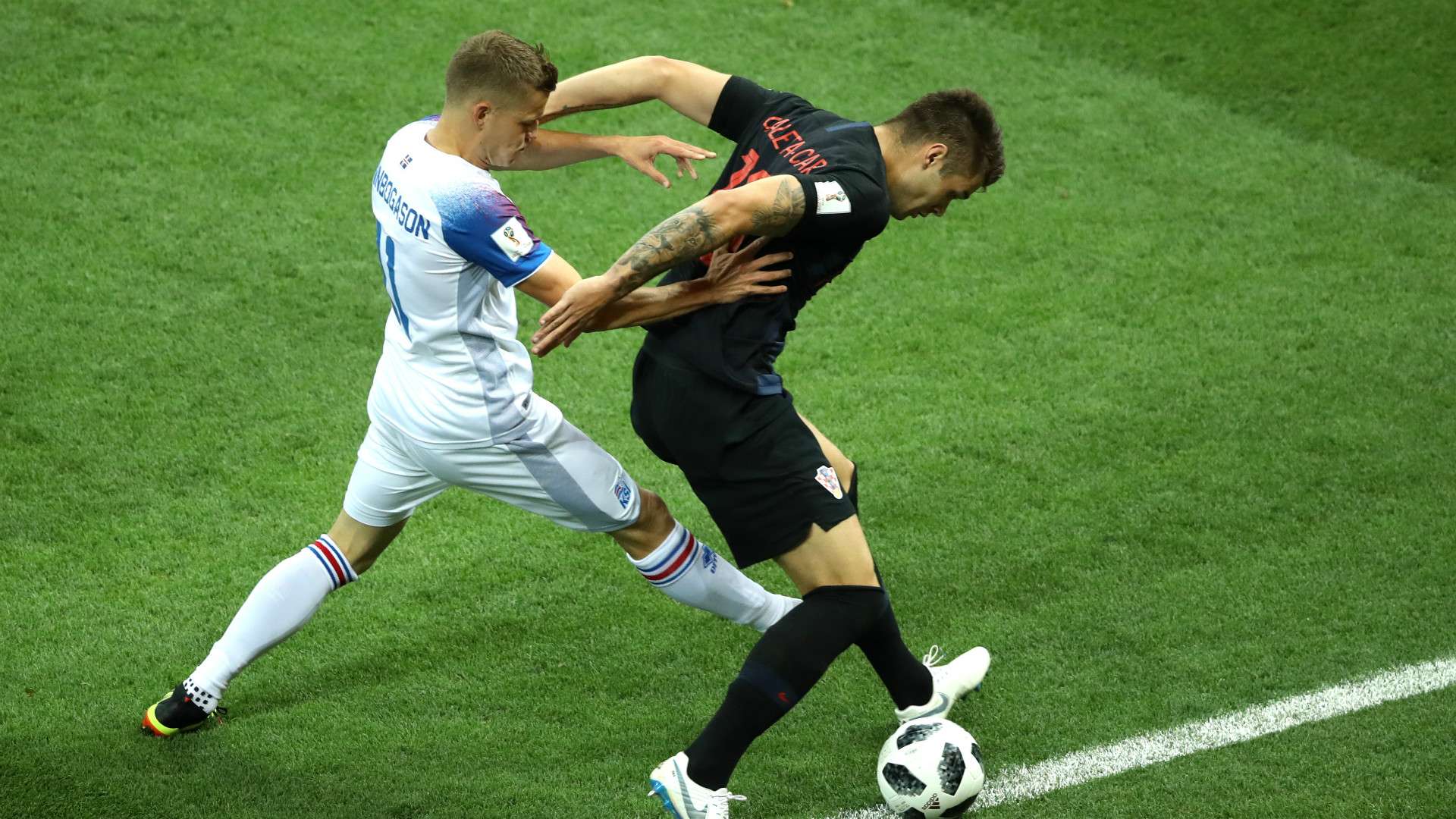 Caleta-Car Finnbogason Iceland Croatia Group D 2018 World Cup 26062018