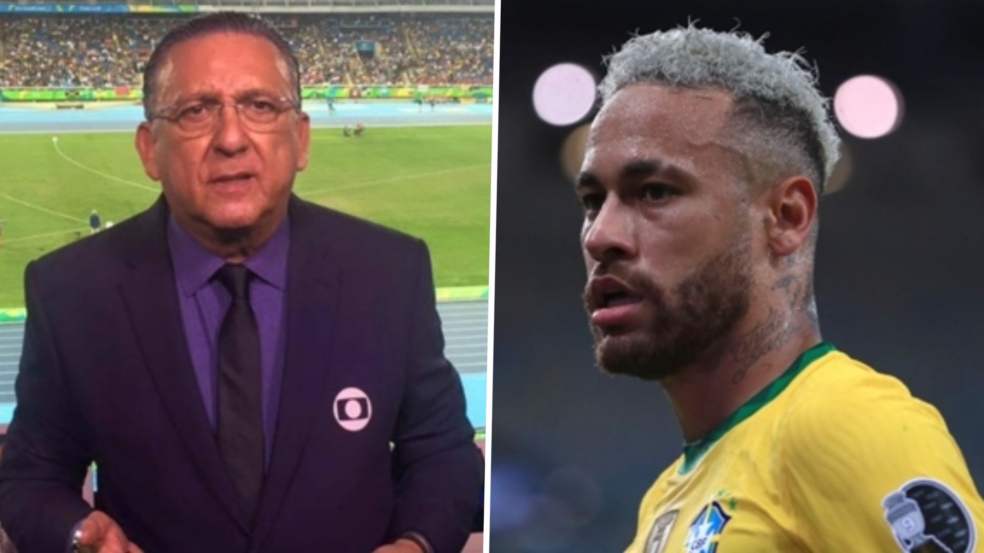 Galvão Bueno e Neymar