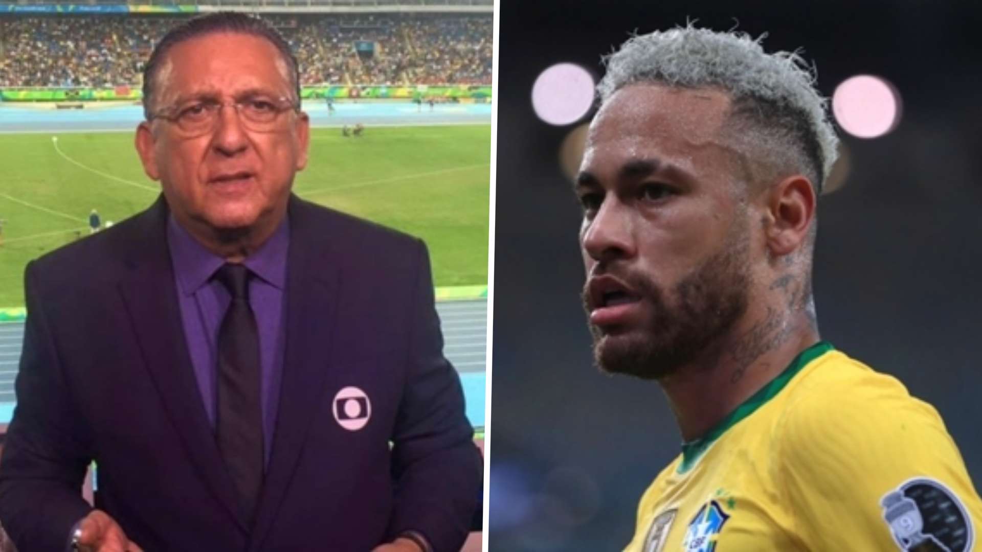 Galvão Bueno e Neymar