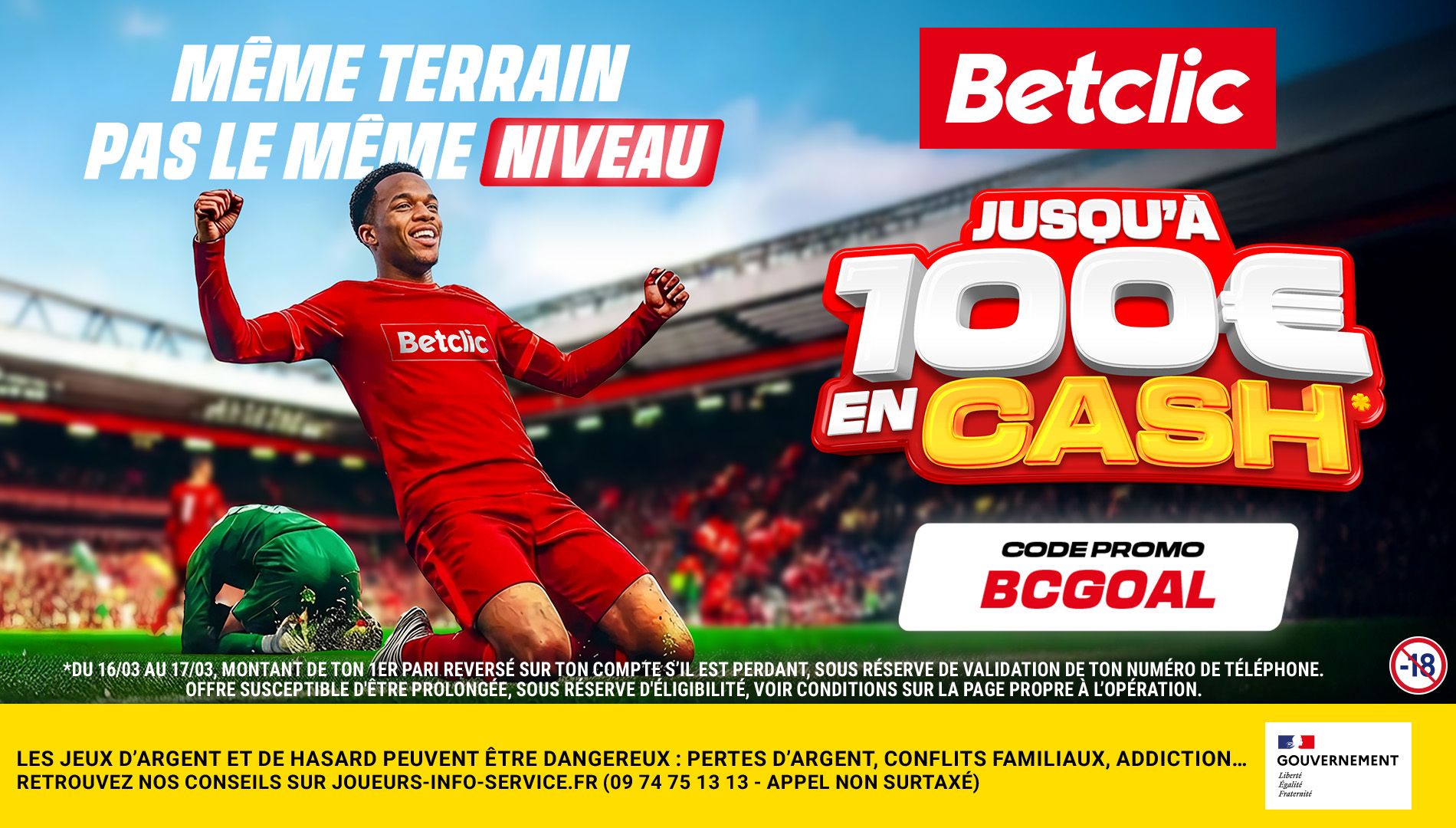 code promo betclic bcgoal