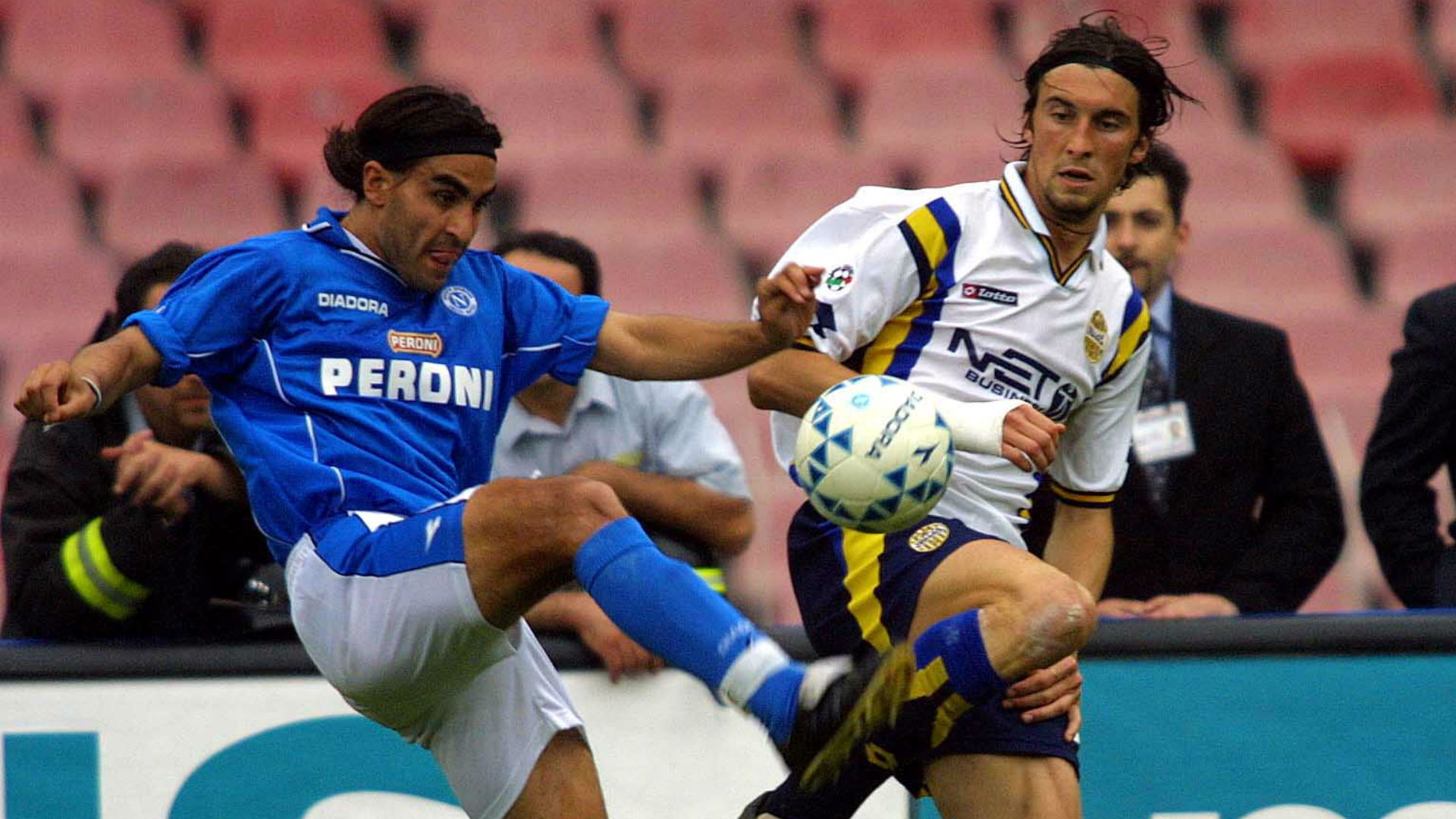 Claudio Daniel Husain Emiliano Bonazzoli Napoli Verona Serie A 2000