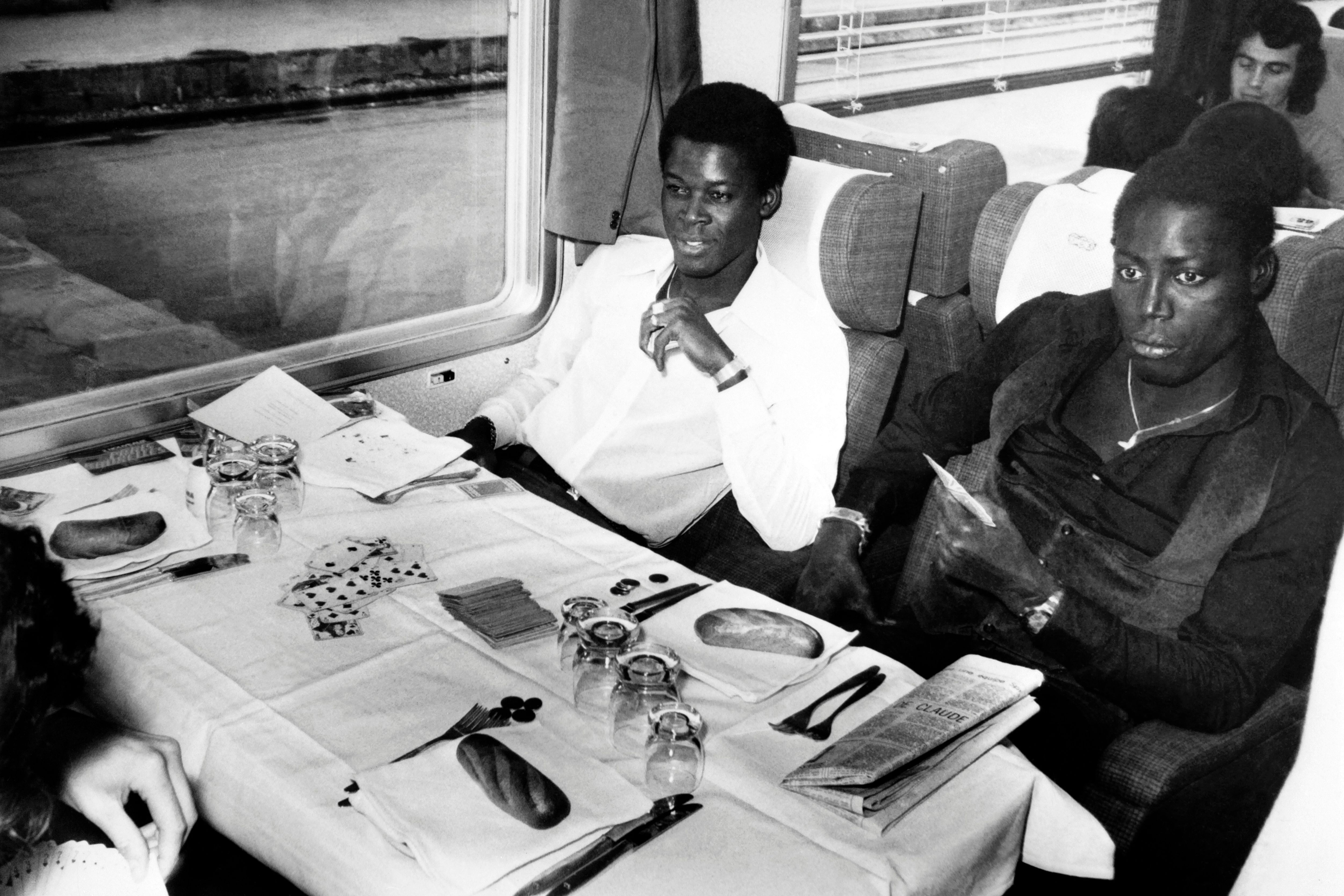 Marius Trésor et Jean-Pierre Adams, à Paris, en 1971.	 Marius Trésor et Jean-Pierre Adams, à Paris, en 1971.