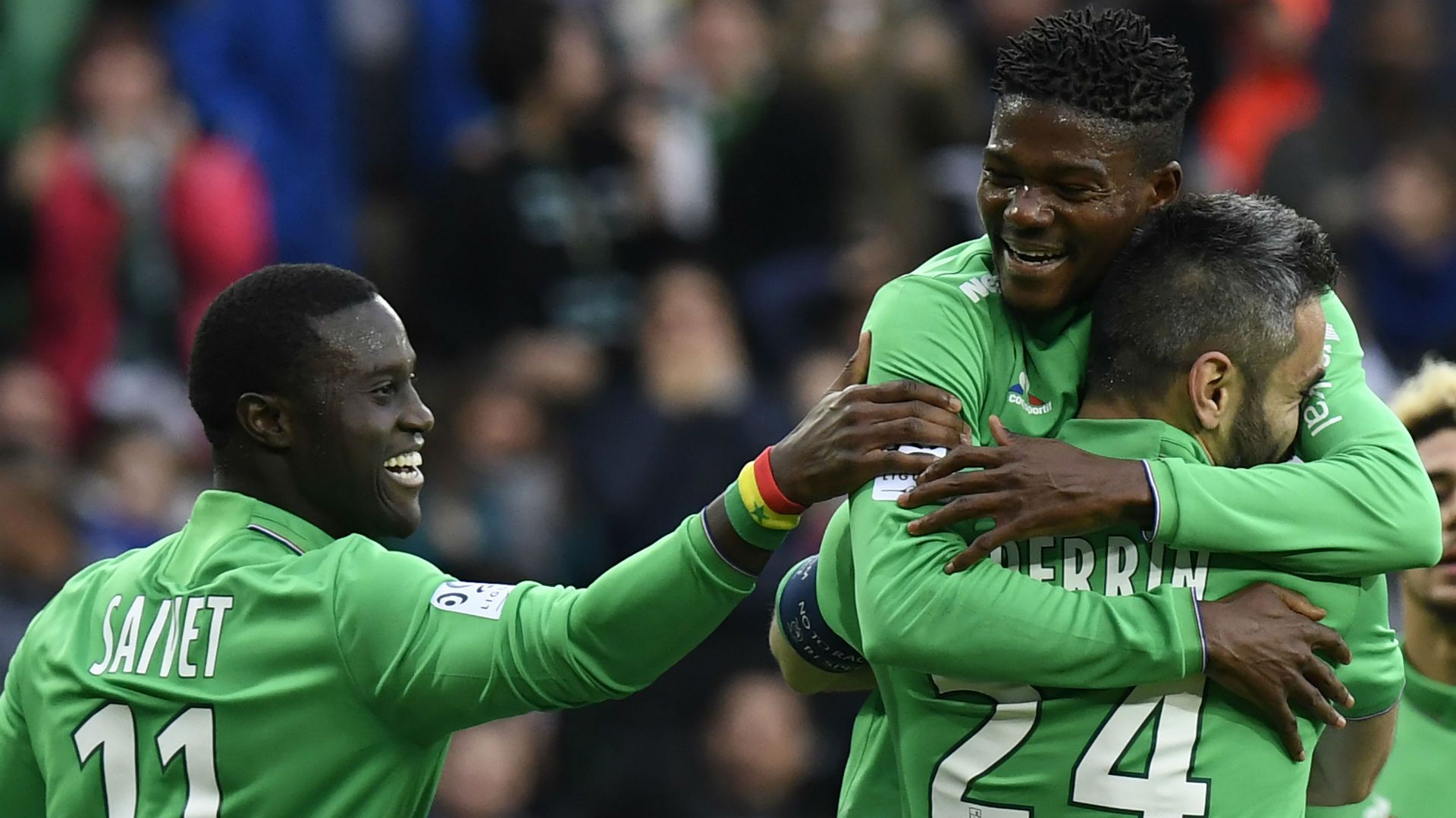 Loic Perrin Henri Saivet Saint-Etienne Lorient Ligue 1 12022017