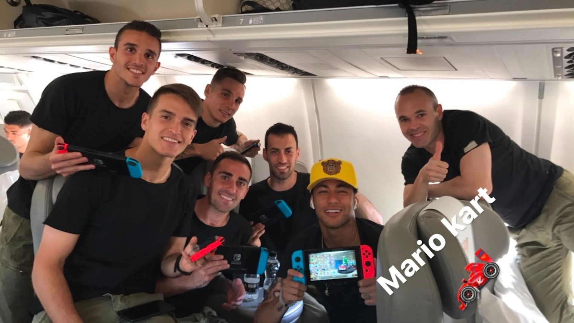 Plantilla Barcelona Mario Kart