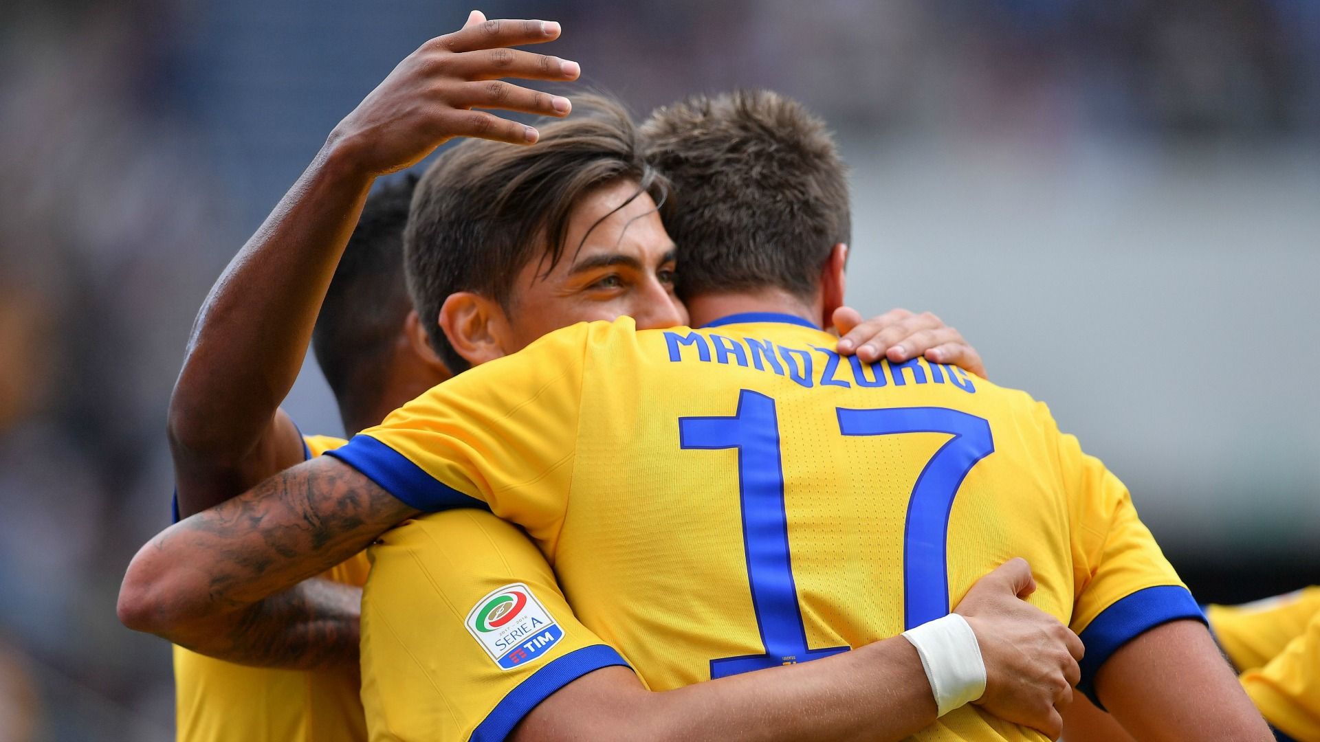 Juventus celebrating Sassuolo Juventus Serie A