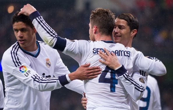 Sergio Ramos, Raphael Varane, Cristiano Ronaldo - Real Madrid